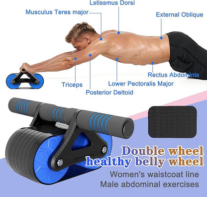 Automatic Rebound Abdominal Wheel，Workout Equipment for Abs