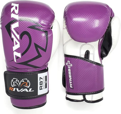 RIVAL Boxing RB7 Fitness Plus Bag Gloves, Ergo Strap System and High-Density Layered Padding for Heavy Bag and Mitt Work