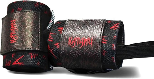 Katamu | Premium Wrist Straps | Wrist Support for Weighlifting, Powerlifting and Bodybuilding