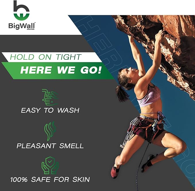 BigWall True Competition Chalk Powder 300g/10.6oz - Premium Grade for Enhanced Grip and Performance | 100% Pure Magnesium Carbonate | Perfect for Climbing, Weightlifting, Gymnastics | Long-Lasting