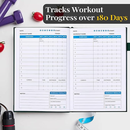 Fitness/Workout Journal for Women & Men 6 Months
