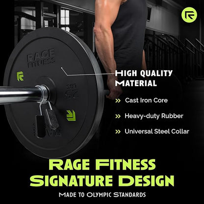Bumper Plates (10 15, 25, 25, 35, 35, 45lbs) 45lbs)