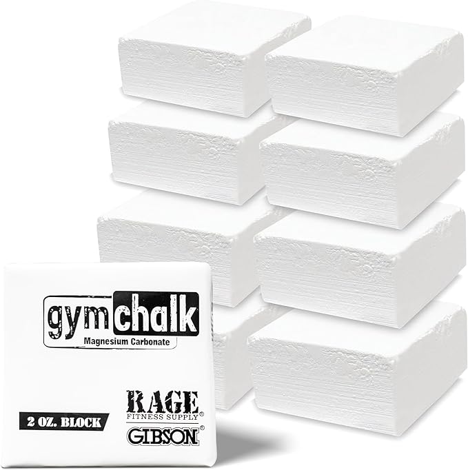 Premium Gym Chalk, Pure Magnesium Carbonate Chalk for Excellent Grip, Weightlifting, Gymnastics, Rock Climbing - Block Chalk 1 LB
