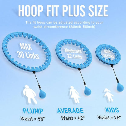 JKSHMYT Weighted Hula Circle Hoops for Adults Weight Loss 30 Detachable