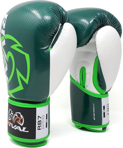 RIVAL Boxing RB7 Fitness Plus Bag Gloves, Ergo Strap System and High-Density Layered Padding for Heavy Bag and Mitt Work