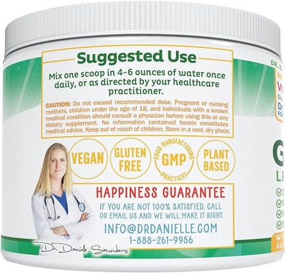 Doctor Danielle Gut Assist - Leaky Gut Repair Supplement Powder - Glutamine, Arabinogalactan, Licorice Root - Supports IBS, Heartburn, Bloating, Gas, Constipation, SIBO from