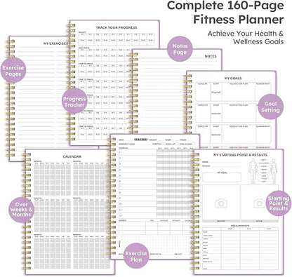 Fitness Workout Journal for Women & Men A5(5.5" x 8.2") Workout