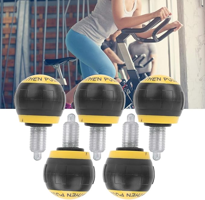 Joyzan Pull Pin Spring Knob, Exercise Bike M16 Pop Locking Screw Adjustment Release Fitness Universal Height Adjust Grip Replacement Equipment Training Machines Stationary Bicycle Weight Bench 5PCS