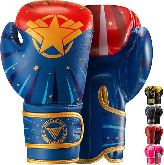 WYOX Kids Boxing Gloves 4oz 6oz 8oz – Youth Punching Gloves for Boys & Girls Ages 3–15 – Sparring Gloves for Punching Bag, Kickboxing, Muay Thai, MMA – Boxing Gloves for Kids Training Set