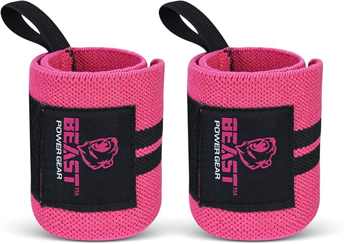 Improved Lifting Support & Stability - Gym Wrist Wraps for Weightlifting 14" Premium Quality Hand Wraps with Thumb Loop - Weight Lifting Wrist Wraps for Pain & Support