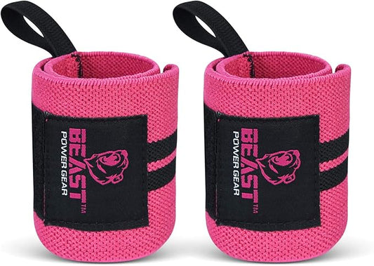 Improved Lifting Support & Stability - Gym Wrist Wraps for Weightlifting 14" Premium Quality Hand Wraps with Thumb Loop - Weight Lifting Wrist Wraps for Pain & Support