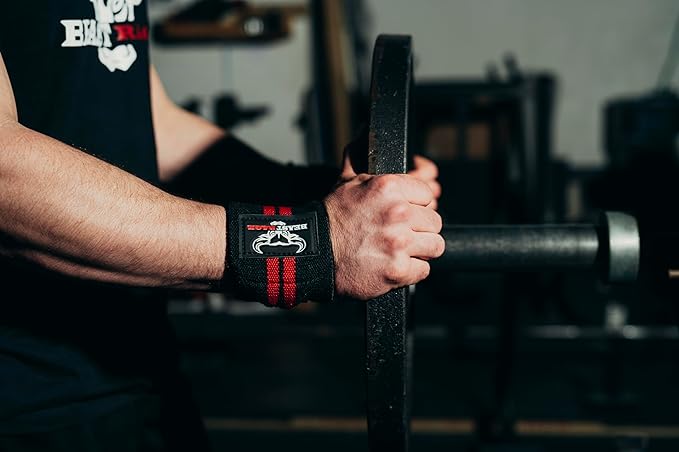 BEAST RAGE Wrist Wraps for Weightlifting - Adjustable Lifting Straps With Thumb Loop for Enhanced Gym Support, Powerlifting, Bodybuilding and Workout