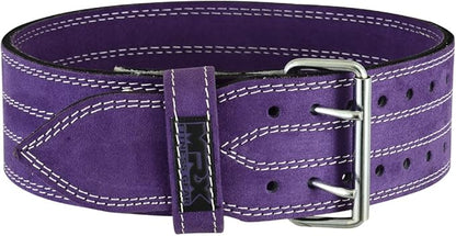 MRX Powerlifting Leather Belt 4" Wide 10mm Thickness 2 Prong