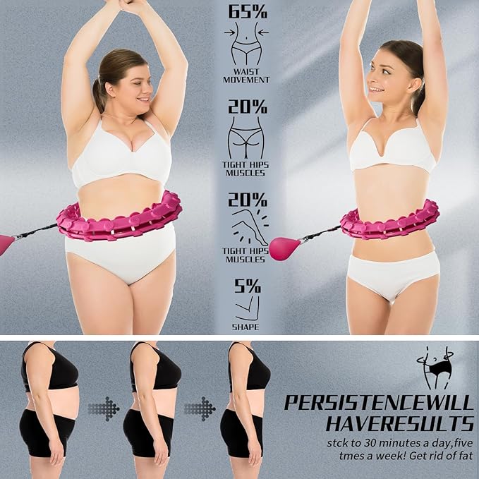 Dumoyi Smart Weighted Hoop for Adults Weight Loss
