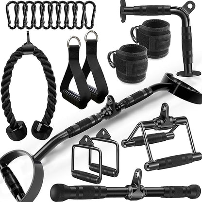 Cable Machine Attachment LAT Pulldown Attachments Cable Machine Accessories for Home Gym