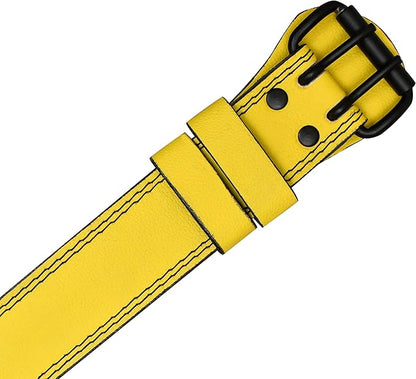 ESTREMO Weight Lifting Belt Leather courted Power Lifting 4 Inches