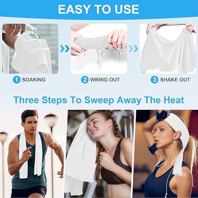 U-pick Cooling Towels Bulk 40"x12" (4 Packs)