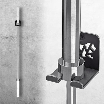Kipika Versatile Wall Mounted Barbell Holder with Hooks Storage Rack for Barbell Bars Holds Under 33mm Bar Size and Fitness Accessories Space-Efficient Gym Organization for Home & Commercial Use