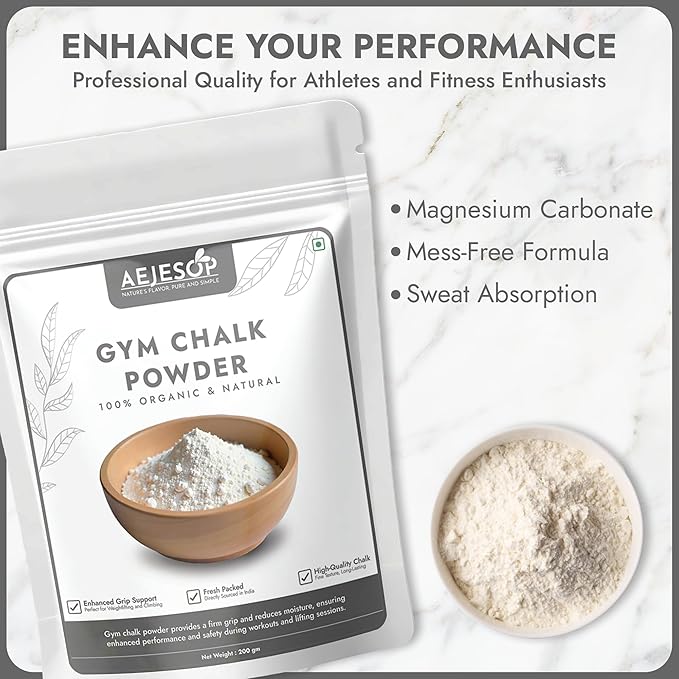 Sports Chalk for Rock Climbing, Weight Lifting, Gymnastics, Tennis & More, 7oz (200g)