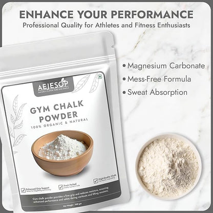Sports Chalk for Rock Climbing, Weight Lifting, Gymnastics, Tennis & More, 7oz (200g)