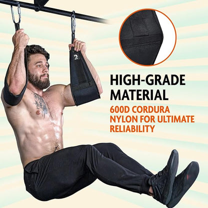 DMoose Fitness Hanging Ab Straps for Pull Up 2 Rust-Resistant