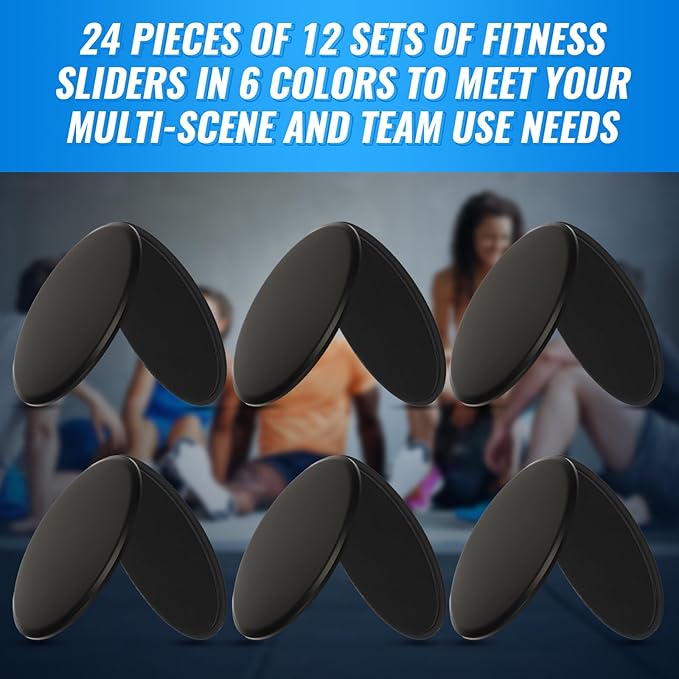 Wettarn 24 Pcs Core Sliders for Working Out