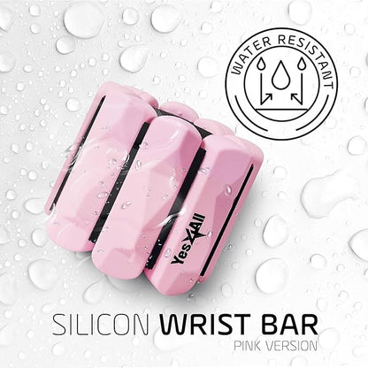 Yes4All Wrist & Ankle Weights Set 2x 1lb - Premium Silicone Adjustable For Women/Men Home Gym, Yoga, Cardio, Pilates, Running