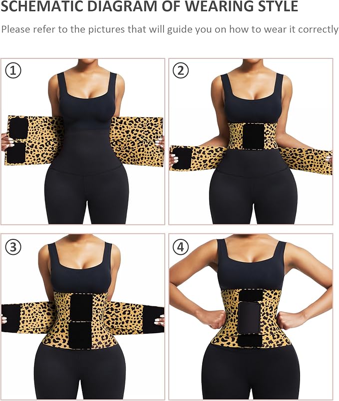 FeelinGirl Waist Trainer Belt Waist Cincher Trimmer Ab