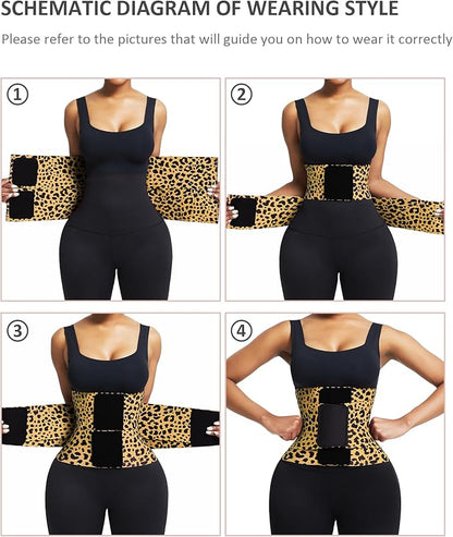 FeelinGirl Waist Trainer Belt Waist Cincher Trimmer Ab