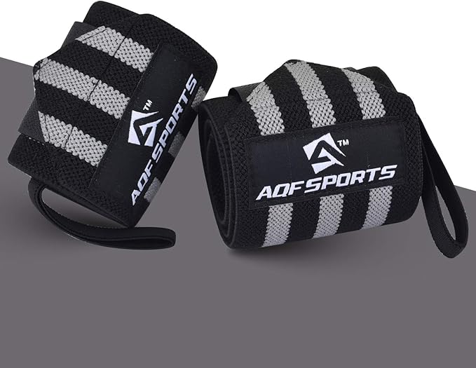 Wrist Wraps for Weightlifting - USPA & IPL Approved 18" Gym Wrist Support with Thumb Loop - Heavy Duty Lifting Wrist Straps for Fitness, Workout, Powerlifting, & Bodybuilding (Pair)
