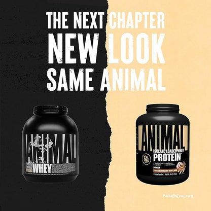 Animal Whey Isolate Protein Powder - Loaded for Pre & Post Workout Muscle Builder and Recovery with Digestive Enzymes for Men & Women - 25g Protein, Great Taste, Low Sugar - Frosted Cinnamon Bun 4 lbs