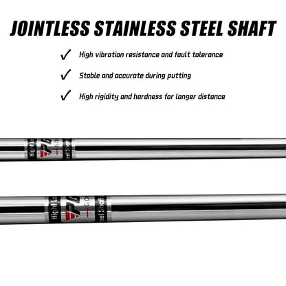 PGM Men's Left-Handed Putter - 950 Steel Shaft, Stainless Steel Head - Easy Flop Shots