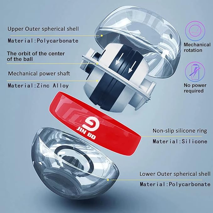 Wrist Trainer Ball Auto-Start Wrist Strengthener Gyroscopic Forearm