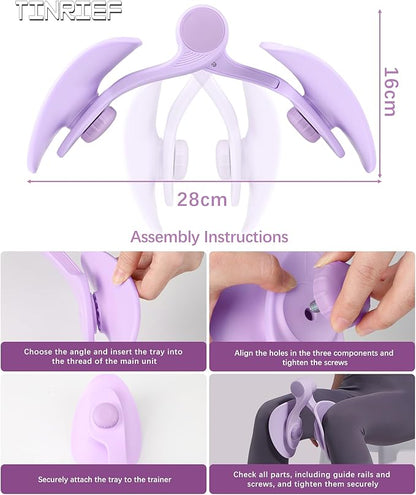 Thigh Master Hip Trainer Kegel Exerciser, Pelvic Floor Trainer for Postpartum Rehabilitation, Inner Thigh Trimmer, Toner Workout