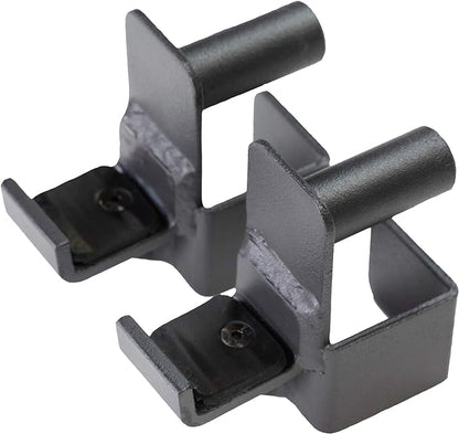 Fitness Reality 2816 Steel J-Hooks for Squat Rack 800 Lb. 2 Hooks,Black
