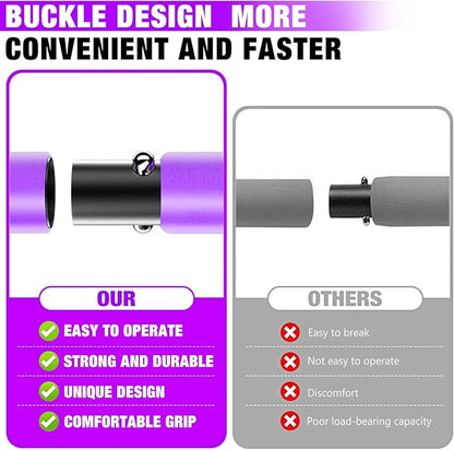 Pilates Bar Kit with Resistance Bands,Pilates Bar with Stackable Bands Workout Equipment for Legs,Hip,Waist and Arm,Exercise Fitness Equipment for Women & Men Home Gym Yoga Pilates