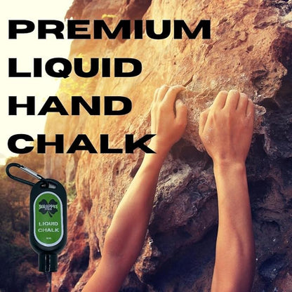 Scrappy's Fitness Liquid Chalk - Long Lasting, Premium Grip for Athletes - Weightlifting, Gymnastics, Rock Climbing, Pole Dancing & More - Travel Size with Clip - Quick Drying & Mess Free