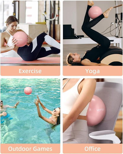 Pilates Ball, 10-inch Exercise Ball with Anti-Burst Technology