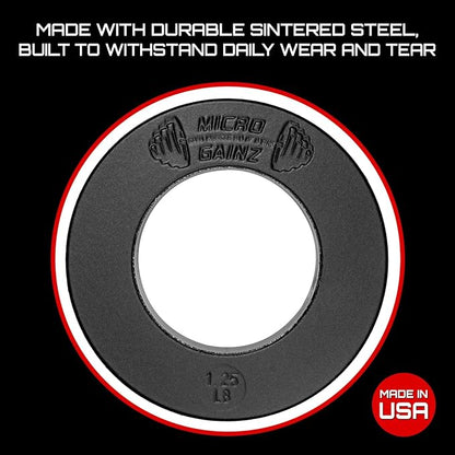 Micro Gainz Olympic Fractional Weight Plates Set 10 Piece
