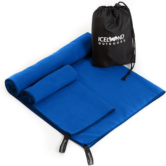 Quick Dry Travel Towel Fast Drying Lightweight - 2 Pack