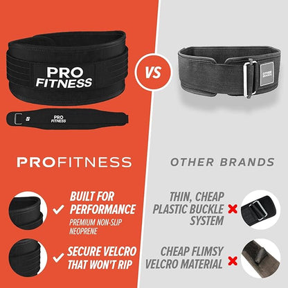 ProFitness Weight Lifting Belt for Women - 4''