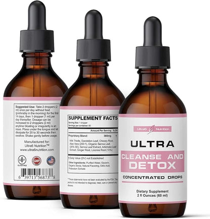 Liver Cleanse Detox & Repair Drops with Milk Thistle Extract, Dandelion Root Extract & Artichoke Extract. A Liver Support & Liver Health Formula. A Colon Cleanser and Liver Detox Supplement