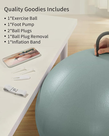 Anti-Burst Exercise Ball for Working Out