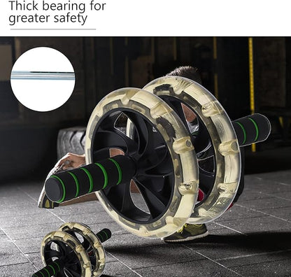 200MM Abdominal Wheel Roller Non‑slip Dual Wheels Exercise