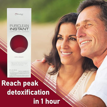 Wellgenix Puriclean Instant Complete Body Cleanser, 32 Fl Oz Fruit Punch, Premium Extra Strength Herbal Cleanse Detox Drink (2 Pack)