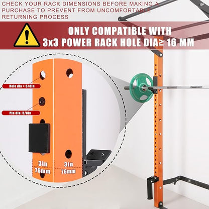 SYL Fitness J-Hooks for Squat/Power Rack - Available 2"x2" and 3"x3", Heavy