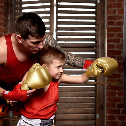 Yardwe Kids Boxing Gloves, Youth Boys and Girls Training Sparring Glove for Kickboxing, Punching Bag, MMA, Thai, Pu Leather, Sponge Liner