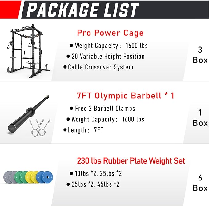 Sportsroyals Power Cage 1600lbs Multi-Function