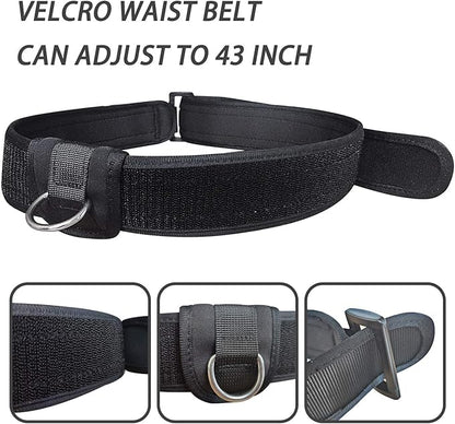UCEDER Swim Tether Stationary Trainer, Resistance Belt with Bungee Cord, Pool Swim Training Harness for Exercise