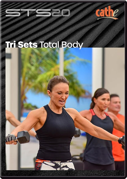 Cathe Friedrich's STS 2.0 Tri Sets Total Body Workout DVD For Women & Men - Use This Strength Training DVD To Tone and Sculpt Your Lower and Upper Body Muscles